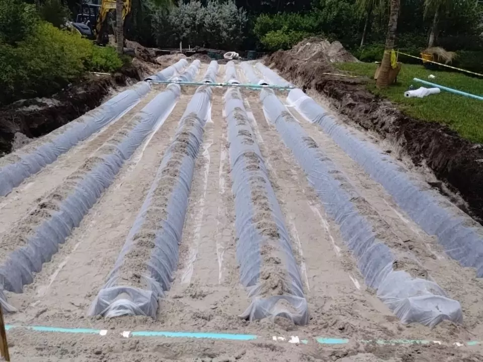 pool excavation drain field palm beach
